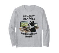 Border Collie Funny Project Manager Lavoro da casa Maglia a Manica