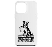 Border Collie gestisce la produttività Task List Fun Custodia per iPhone 13 Pro Max