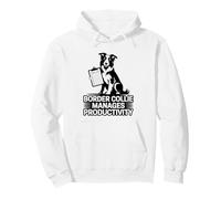 Border Collie gestisce la produttività Task List Fun Felpa con Cappuccio