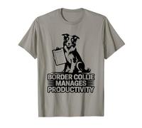 Border Collie gestisce la produttività Task List Fun Maglietta