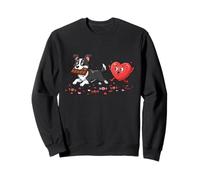 Border Collie Heart Chocolate Valentine Dog da Donna, Uomo e Bambino Felpa