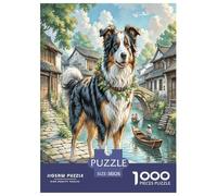 Border Collie Jigsaw Puzzle Impossibili 1000 Pezzi Decorazione Per La Casa. Giochi Rilassamento E Intelligence Per Adulti E Ragazzi Da 14 Anni 38x26cm/1000pcs