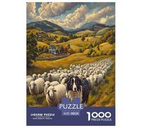 Border Collie Jigsaw Puzzle Impossibili 1000 Pezzi Decorazione Per La Casa. Giochi Rilassamento E Intelligence Per Adulti E Ragazzi Da 14 Anni 38x26cm/1000pcs