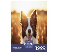 Border Collie Jigsaw Puzzle Impossibili 1000 Pezzi Decorazione Per La Casa. Rilassamento E Intelligence Per Adulti E Bambini Da 12 Anni 38x26cm/1000pcs