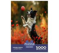 Border Collie Jigsaw Puzzle Impossibili 1000 Pezzi Decorazione Per La Casa. Rilassamento E Intelligence Per Adulti E Bambini Da 12 Anni 70x50cm/1000pcs