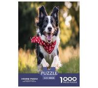 Border Collie Jigsaw Puzzle Impossibili 1000 Pezzi Decorazione Per La Casa. Rilassamento E Intelligence Per Adulti E Bambini Da 12 Anni 38x26cm/1000pcs