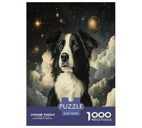 Border Collie Jigsaw Puzzle Impossibili 1000Pcs Decorazione Per La Casa. Giochi Rilassamento E Intelligence Per Adulti E Bambini Da 12 Anni 70x50cm/1000pcs