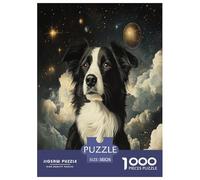 Border Collie Jigsaw Puzzle Impossibili 1000Pcs Decorazione Per La Casa. Rilassamento E Intelligence Per Adulti E Ragazzi Da 14 Anni 38x26cm/1000pcs