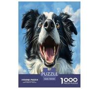Border Collie Jigsaw Puzzle Impossible 1000 Pezzi Decorazione Per La Casa. Rilassamento E Intelligence Per Adulti E Ragazzi Da 14 Anni 70x50cm/1000pcs