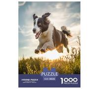 Border Collie Jigsaw Puzzle Impossible 1000Pcs Decorazione Per La Casa. Giochi Rilassamento E Intelligence Per Adulti E Ragazzi Da 14 Anni 38x26cm/1000pcs