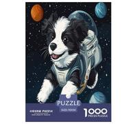 Border Collie Jigsaw Puzzle Impossible 1000Pcs Decorazione Per La Casa. Giochi Rilassamento E Intelligence Per Adulti E Bambini Da 12 Anni 70x50cm/1000pcs