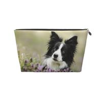 Border Collie Lawn Nero Border Collie Animali domestici, Borsa da toilette Borsa per trucco Borsa per cosmetici Borsa da toilette da viaggio portatile