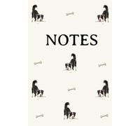 Border Collie Notebook: Cream Dog Breed Notes, Sheepdog, Pet, Journal, Notepad, Gift, Dog lover, Birthday, Christmas, Stocking Stuffer, Neutral, Paperback, 6x9 75 Pages