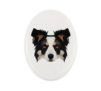 Border Collie piastrella geometrica Art-Dog