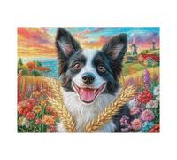 Border Collie Puzzle 500 Pezzi Per Lui Amici E Colleghi Rompicapo Sfida Impossibile Giochi Da Tavolo Serate in Gruppo Regalo Natale 2025 500 PCS