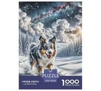 Border Collie Puzzle Da 1000 Pezzi Per Adulti E Ragazzi Jigsaw Gigante Multicolore Moderno Educativi Compleanno Travel Gift Qualità Premium 70x50cm/1000pcs