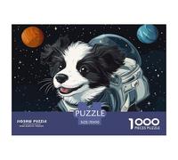 Border Collie Puzzle Da 1000 Pezzi Per Gli Adulti Animal Jigsaw Colore Colorato Collezione D'arte Gioco Familiare Travel Gift Qualità Premium 70x50cm/1000pcs