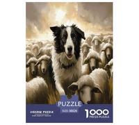 Border Collie Puzzle Impossible 1000 Pezzi Decorazione Per La Casa. Giochi Rilassamento E Intelligence Per Adulti E Ragazzi Da 14 Anni 38x26cm/1000pcs