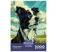 Border Collie Puzzle Impossible 1000 Pezzi Decorazione Per La Casa. Rilassamento E Intelligence Per Adulti E Ragazzi Da 14 Anni 38x26cm/1000pcs