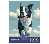 Border Collie Puzzle Impossible 1000Pcs Decorazione Per La Casa. Rilassamento E Intelligence Per Adulti E Bambini Da 12 Anni 70x50cm/1000pcs