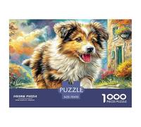 Border Collie Puzzle Premium Da 1000 Pezzi Con Raffinate Riproduzioni D'Arte - Un Regalo Di Classe Per Adulti E Bambini A Partire Dai 12 Anni Di Età 70x50cm/1000pcs