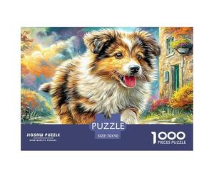 Border Collie Puzzle Premium Da 1000 Pezzi Con Raffinate Riproduzioni D'Arte - Un Regalo Di Classe Per Adulti E Bambini A Partire Dai 12 Anni Di Età 70x50cm/1000pcs