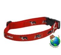 Border Collie Regolabile Collare Medio 27.9-48.3cm Rosso