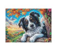 Border Collie Running Puzzle 500 Pezzi Giochi Da Tavolo Intelligenti Familiare Per Amici E Parenti Rilassamento Pressione Ridotta Idea Regalo Natale 2025 500 PCS
