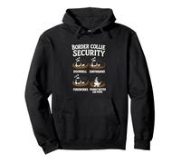 Border Collie Sicurezza Felpa con Cappuccio