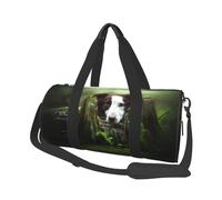 Border Collie Stone Dolce Marrone Cani Animali Domestici, Borsone da viaggio di grande capacità Borsa rotonda Borsa da viaggio sportiva Borsa da viaggio Borsa da fitness