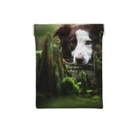 Border Collie Stone Dolce Marrone Cani Animali Domestici, Spremere il portafoglio superiore da donna Borsa portaoggetti Piccola portamonete Portamonete