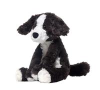 Border Collie Stuffed Animal, Realistic Plush Dog Toy, Black and White Simulated Design, Soft Huggable Companion, Cuddly Pet Gift for Girls Kids Family Bedroom Sofa Nursery Display Use