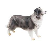 Border Collie - Vasca per cani realistica per cani (giocattolo animale emulativo per bambini piccoli, scultura per animali fatti a mano per la festa di compleanno della Navi