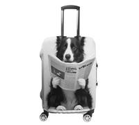 Border Collie Wall Art_ Divertente decorazione per il bagno_ Border Collie nel gabinetto_ Animale nella toilette _ Petshop Art_ Dog Art_ Dog Art_ Dog Gift_ -1_1 Custodia per bagagli, Stile:, L(26