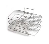 Border Griglia per friggitrice in acciaio inossidabile 304 Griglia a rete ispessita multistrato ripiano rimovibile versatile utensile da cucina rimovibile con funzione di drenaggio per grigliare