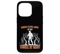 Border Patrol Agent di giorno Zombie by Night Divertente Halloween Custodia per iPhone 13 Pro