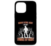 Border Patrol Agent di giorno Zombie by Night Divertente Halloween Custodia per iPhone 13 Pro Max