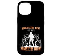Border Patrol Agent di giorno Zombie by Night Divertente Halloween Custodia per iPhone 15
