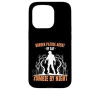 Border Patrol Agent di giorno Zombie by Night Divertente Halloween Custodia per iPhone 15 Pro