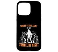 Border Patrol Agent di giorno Zombie by Night Divertente Halloween Custodia per iPhone 15 Pro Max