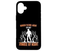 Border Patrol Agent di giorno Zombie by Night Divertente Halloween Custodia per iPhone 16 Plus