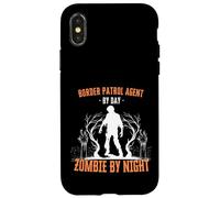 Border Patrol Agent di giorno Zombie by Night Divertente Halloween Custodia per iPhone X/XS