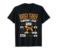 Border Terrier Barking Logic Dog Lover Maglietta