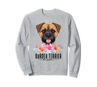 Border Terrier with Flowers Dog Mom Cute Pet Owner Lover Felpa