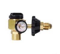 Bordfly Regolatore di azoto Cga580, riduttore di pressione dell'azoto, regolatore di risciacquo dell'azoto 500 PSI, misuratore con connettore CGA580 e uscita da 1/4 di pollice per clima