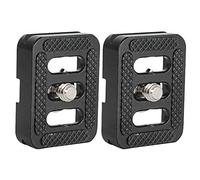 Bordhap Piastra Un Sgancio Rapido per Treppiede con Teste Un Sfera C-10, C-10X, E-10, E-20 e per Kit Treppiedi Serie 3T-35R / T005 2 Pezzi