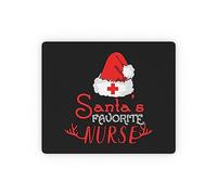 Bordi Cuciti Tampone per Mouse, Christmas Efforts Mockery Stateme Graphic Yearly Resolutions Tappetino per Il Mouse Ergonomico Gaming Mousepad per PC Ufficio Casa