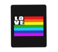 Bordi Cuciti Tampone per Mouse, Love LGBT Tappetino per Il Mouse Lavabile Gaming Mousepad per Casa Notebook Computer