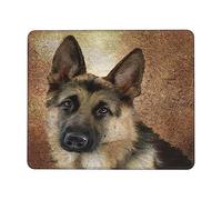 Bordi Cuciti Tampone per Mouse, Shepherd German Dog Lovely Animal Tappetino per Il Mouse Antiscivolo Gaming Mousepad per Casa Ufficio Laptop