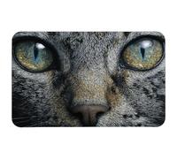Bordi Cuciti Tappetino per Il Mouse Beautiful Gray Cat Gaming Mousepad Tappetini Mouse 25x30cm per Notebook,Ufficio,Laptop